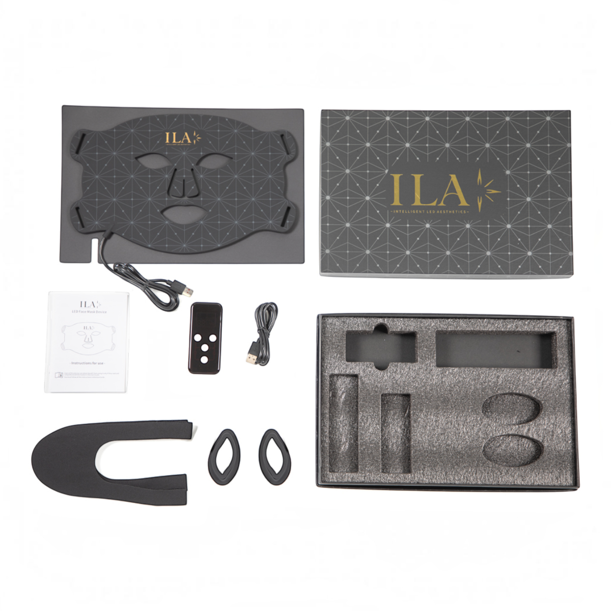 ILA LED FACE MASK - BLACK